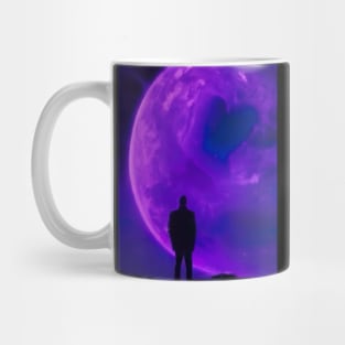 Man Looks at Planet Mug